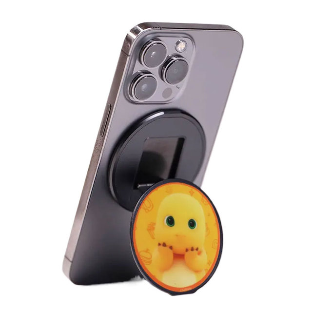 Custom Magnetic Phone Ring Holder Aluminum Alloy N52 Magnet Foldable & Liftable Customized Picture Box Packaging
