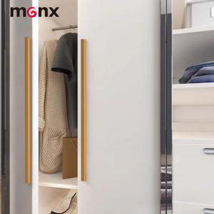 Wholesale Furniture Hardware Modern Kitchen Bedroom Drawers Cabinets Dressers Wardrobe Gold <strong>Black</strong> Aluminum Alloy Metal Handles - Product Image 5
