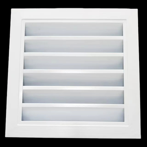 Grille de ventilation carrée en alliage <span class=keywords><strong>d</strong></span>'aluminium au design moderne pour cuisine, sous-sol, fenêtre, climatiseur, étanche à la pluie, durable et facile à installer - Product Image 2