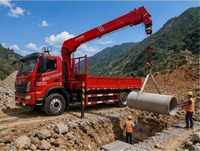 Grue hydraulique robuste montée sur camion pour les projets de levage en construction et en industrie