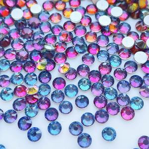 Diamantes de imitación de cristal sin fijación en caliente para uñas, piedra plana, Volcán azul, cristal trasero plano para arte de uñas, zapatos, bolsas, fundas para teléfonos - Product Image 4