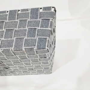 Bền Nylon Dây Đeo Dệt Giỏ Bin Container Hình Chữ Nhật <span class=keywords><strong>Stackable</strong></span> Nhựa Lưu Trữ Tổ Chức Hộp - Product Image 4