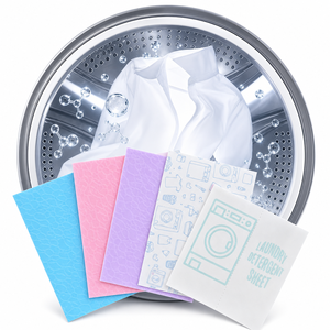 Feuilles de lessive écologiques sans plastique, concentrées et dissolvables pour le lavage domestique - Product Image 1