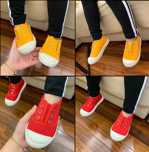 Giản Dị Trống Trắng Vải Sneakers Chàng Trai Cô Gái Trẻ Em Giày Vải Thoáng Khí Mềm Dưới Trẻ Em Giày Vải - Product Image 6
