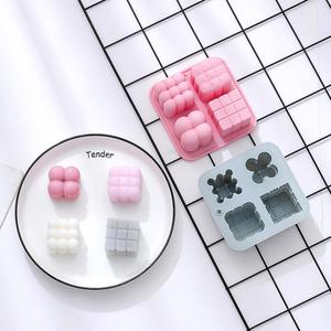 M61167 Molde <span class=keywords><strong>de</strong></span> silicona pequeño para velas <span class=keywords><strong>de</strong></span> resina con diseño <span class=keywords><strong>de</strong></span> cubo mágico <span class=keywords><strong>de</strong></span> <span class=keywords><strong>Rubik</strong></span>, para hornear pasteles - Product Image 2
