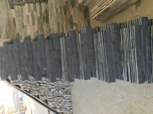 Cuarcita blanca natural Diseño moderno Piedra de acabado antiguo para decoración exterior de hotel Tejas de pizarra de techo negro para revestimiento de pizarra - Product Image 2