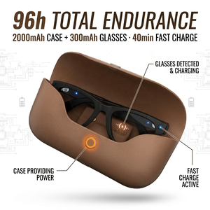 Lentes Inteligentes con IA, Cámara de 8MP, Grabación de Video 1080P, Lentes de Sol Bluetooth, Auriculares Digitales <span class=keywords><strong>VR</strong></span> AR con Cancelación de Ruido - Product Image 4