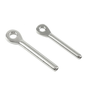 High Quality Stainless Steel 316 Wire Rope Swaged Eye Terminal Rigging Hardware