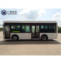 Bus électrique Sunlong à entrée basse, 56 places, 11-20 sièges, conduite à gauche, caméra 360°, 8,5 mètres, norme d'émission Euro 6, vitesse maximale 51-70 km/h