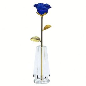 Elegant Gold Stem Artificial Rose Ornament - Perfect for Valentine's Day, Wedding, and Home Decor, by OEM - Product Image 5