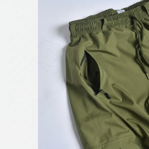 Pantalones de nieve Cargo con cremallera impermeables Unisex personalizados para hombre, ropa de calle holgada de gran tamaño con función a prueba de viento, pantalones de esquí de pierna ancha - Product Image 1