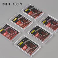 Boîte de rangement pour cartes de sport en acrylique transparent super clair, porte-cartes de jeu, support magnétique pour collectionneur, porte-cartes magnétique One Touch