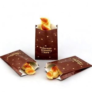 Sacs en papier écologiques de qualité alimentaire, résistants à la graisse et à l'eau, à fond carré, avec logo personnalisé pour l'emballage de boulangerie et de sushis - Product Image 6