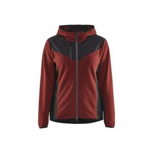 BLAKLADER - 594125365999M Chaqueta de punto para mujer Softshell con capucha Rojo quemado/Negro-EAN 7330509799147 CHAQUETAS DE TRABAJO - Product Image 1