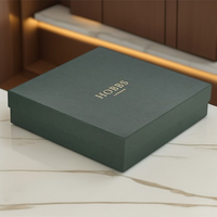 Emballages en carton rigides pour vêtements de luxe personnalisés avec couvercle amovible, 2 pièces, laminage mat, revêtement UV pour chaussettes, fourrure