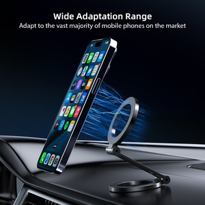 Folding Portable Dual Magnetic Phone <strong>Holder</strong> Desktop Aluminium Alloy Gym Magnetic Phone <strong>Holder</strong> <strong>Wall</strong> Phone <strong>Mount</strong> - Product Image 2