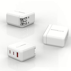 อะแดปเตอร์ชาร์จ GaN พับได้ 65W แบบ US Plug ชาร์จเร็ว QC3.0 2C+A ช่องเสียบ USB-C คู่ สำหรับเดินทาง - Product Image 3