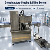 Machine de remplissage automatique à pompe rotative pour sauces épaisses, crèmes et pâtes de qualité alimentaire 10 kg