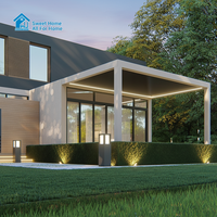 Pergola électrique réglable en aluminium Sweet Home, abri solaire anti-corrosion avec LED pour jardins et cours, idéal pour la détente