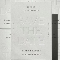 Cartes de vœux personnalisées de haute qualité, écologiques, gaufrées, invitations de mariage, menus avec impression en typographie