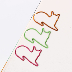 JH Kẹp Đánh Dấu Sách Sáng Tạo 2023 Kẹp Hình Động Vật Tùy Chỉnh Kẹp Giấy Kim Loại Hình Mèo Dễ Thương 32Mm - Product Image 2