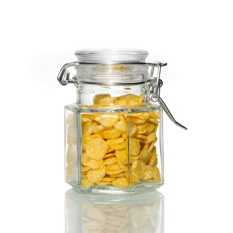 Tarros de vidrio para reciclaje de alimentos frescos, frascos de