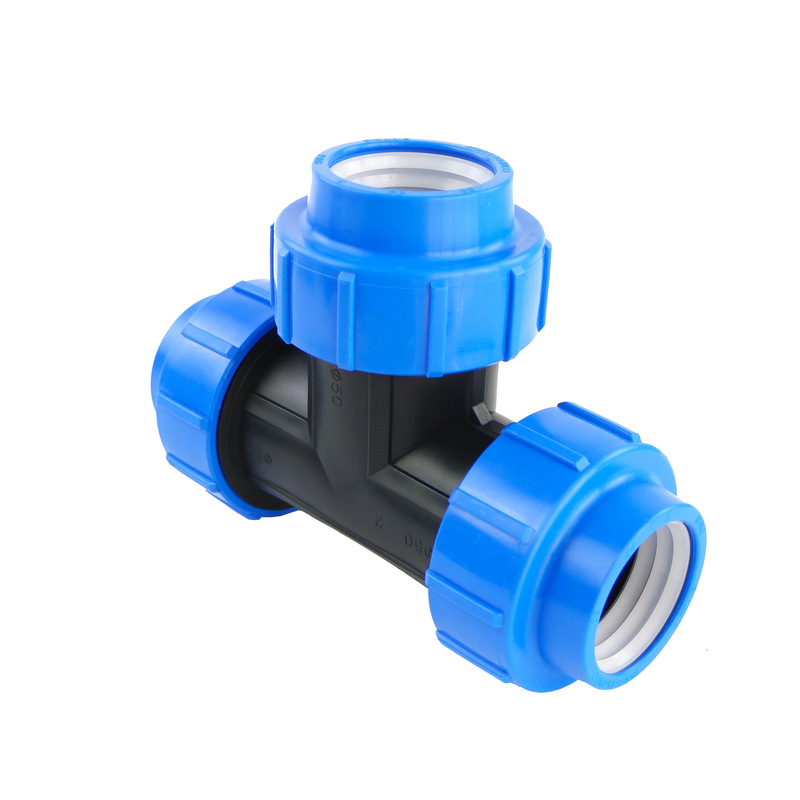 HDPE Compression Irrigation Fittings Plastic Pipe