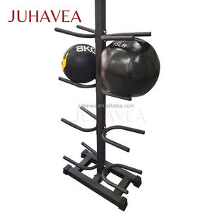 Оптовая продажа: Двусторонняя вертикальная стойка для хранения мячей (йога, гравитационные, волейбольные, баскетбольные) на 10 мячей - Product Image 3