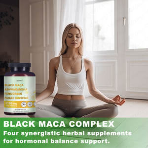 Integratore OEM 4 in 1 <span class=keywords><strong>Maca</strong></span> Nera Ashwagandha Fieno Greco Ginseng Panax Energia e Equilibrio Ormonale 60 Capsule - Product Image 6