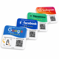 Carte cadeau personnalisée programmable en PVC, carte de visite NFC NTAG213/215, étanche, interface de communication RFID 13,56 MHz, format circulaire