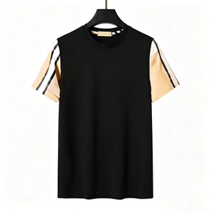 Camiseta Personalizada de Alta Calidad con el Mismo Diseño que el Producto <span class=keywords><strong>B</strong></span>, con un Diseño de Parches en las Mangas Cortas - Product Image 1