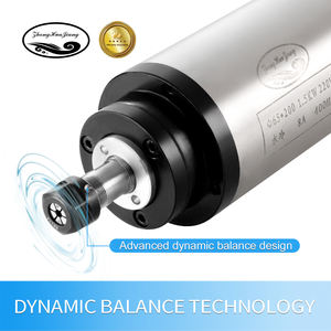 Zhong Hua Jiang ER11 65mm 4 Rodamientos 1.5KW 110V/220V BT30 Motor de Husillo CNC Silencioso Refrigerado por Agua para Máquina de Grabado CNC - Product Image 3