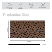 Panel Acústico de Fibra de Poliéster Ignífugo Ecológico con Patrón 3D Artístico, Alta Reducción de Ruido para Sala de Estar, Hotel, Escuela