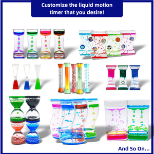 Temporizador de Burbujas Líquidas OEM, Juguete Sensorial Relajante para Escritorio, Juego Terapéutico de Concentración, Reloj de Arena con Aceite de Colores - Product Image 3