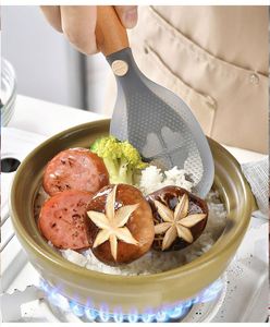 Ensemble d'ustensiles en silicone personnalisé : spatule, cuillère, louche, spatule à riz, résistant à la chaleur, compatible lave-vaisselle et four, pour cuisine domestique - Product Image 2