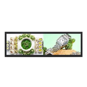 Trung Tâm Mua Sắm Màn Hình Căng 28 Inch Bar Strip Đa LCD Hiển Thị Kỹ Thuật Số Biển Kệ Siêu Rộng Quảng Cáo LCD <span class=keywords><strong>Player</strong></span> - Product Image 5