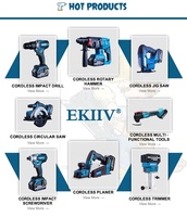 EKIIV Ensemble de perceuses sans fil portables en usine de Chine Meilleur prix Max 21V 18V Kits combinés sans fil au lithium-ion 15 pièces