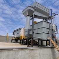 Station d'épuration des eaux usées 1000 m³/jour DAF et anaérobie avec contrôle PLC pour le recyclage des eaux d'abattoir en Malaisie