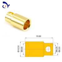 Connecteur mâle/femelle RF de haute qualité 8,0 mm en cuivre doré pour moteur ESC GC8010 pour voiture RC