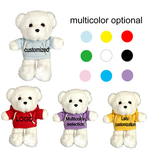Kleine series hoogwaardige op maat gemaakte superzachte pluche teddyberen verjaardagsaccessoires. Pas uw eigen merklogo aan. - Product Image 2