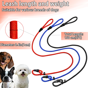 Luxury 5m Nylon Dog Training Lead Super Thin Adjustable Dog <b>Leash</b> with Plastic Collar Designer Luxury Rope Dog Collar <b>Leash</b> <b>Pets</b> - Product Image 2