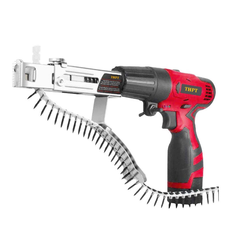 Industrial Quality Cordless Li Battery Collated Screw Automatic Auto Feed Drywall Screw Gun