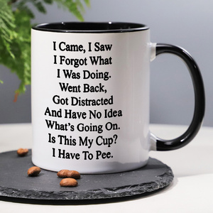 Diytree Brand Funny 11 Oz Tasse à café en céramique avec message "Ceci est ma tasse, j'ai besoin de faire <span class=keywords><strong>pipi</strong></span>" est le cadeau parfait pour votre frère - Product Image 3