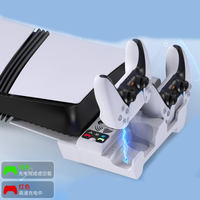 Nouveau socle de chargeur d'accessoires d'hôte de jeu pour PS5 Pro/Slim support de charge de contrôleur de jeu multifonctionnel