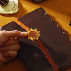 Leather Book Marks Elastic Rope Bands Pu <b>Bookmarks</b> Planner Accessories for <b>Gifts</b> - Product Image 6