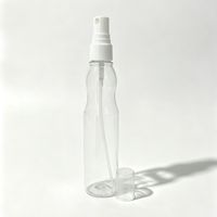 Flacon pulvérisateur fin en PET transparent de 135 ml, atomiseur en plastique rechargeable pour parfum, tonique, liquide cosmétique, emballage de voyage, OEM