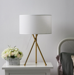 Modern Design Iron Metal Table <strong>Lamp</strong> Fabric <strong>Shade</strong> AC Powered <strong>Tall</strong> Standing Decorative Side Light Living Room Office E26 - Product Image 5