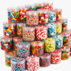 Vente en gros de bonbons gélifiés aux fruits assortis, mélange d'agrumes et de sucrés, doux, halal, en vrac, personnalisés, OEM, marque privée, producteur <span class=keywords><strong>TIK</strong></span> <span class=keywords><strong>TOK</strong></span> - Product Image 1