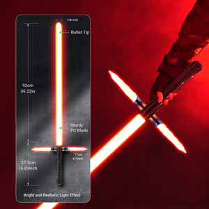 Sabre laser de duel simplifié Kylo Ren version économique 7/8'' RGB avec connecteur Pogo Pin Xenopixel Proffie 2.2 LED - Product Image 1