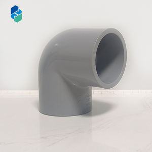 الأنابيب والتجهيزات الصناعية الرمادية المقاومة للمواد الكيميائية ، CPVC 90 درجة - Product Image 2